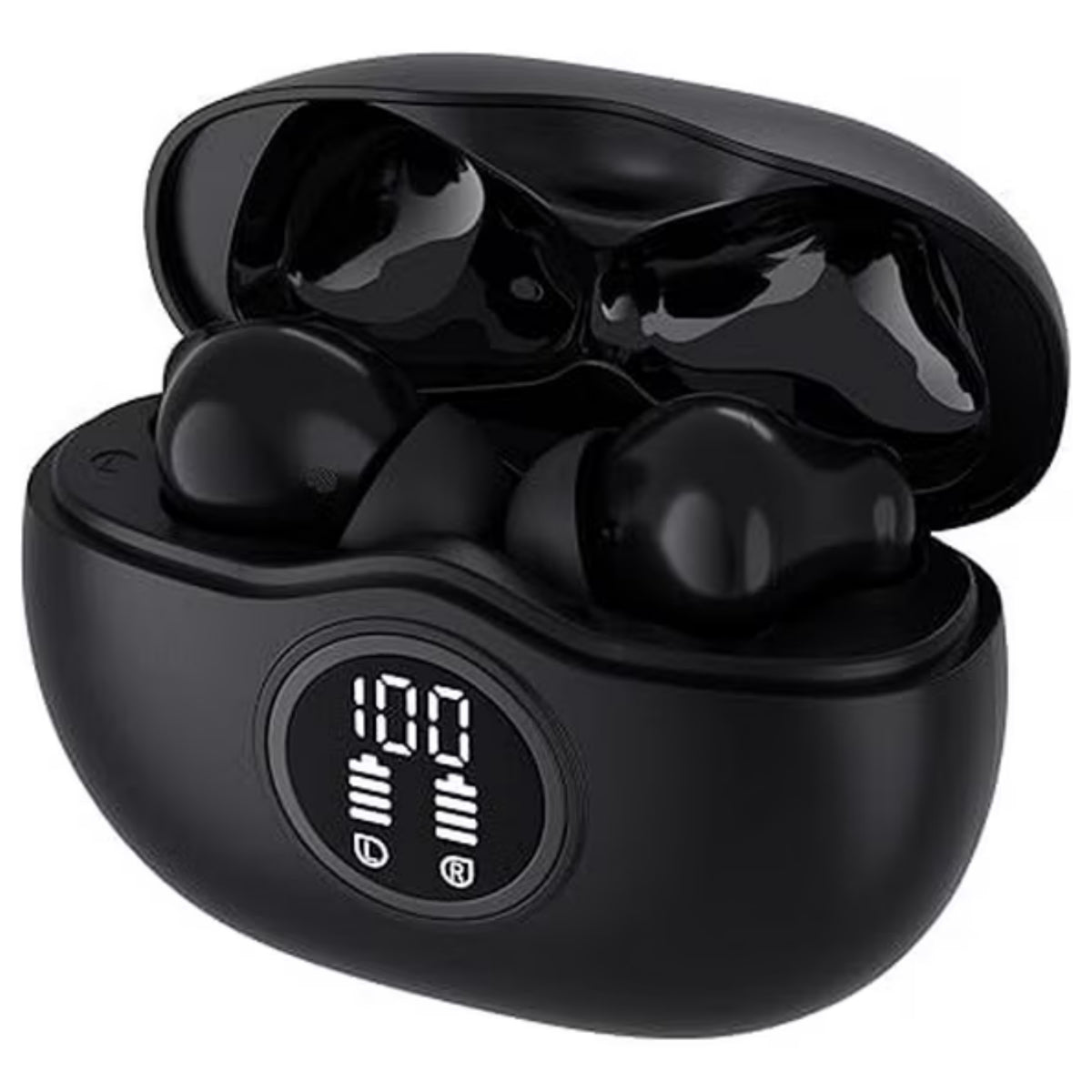 Sisism A10 Pro Hifi Noise Cancelling Wireless Bluetooth Earbuds W/ Carrying Case | 5.4v HD Sound Black