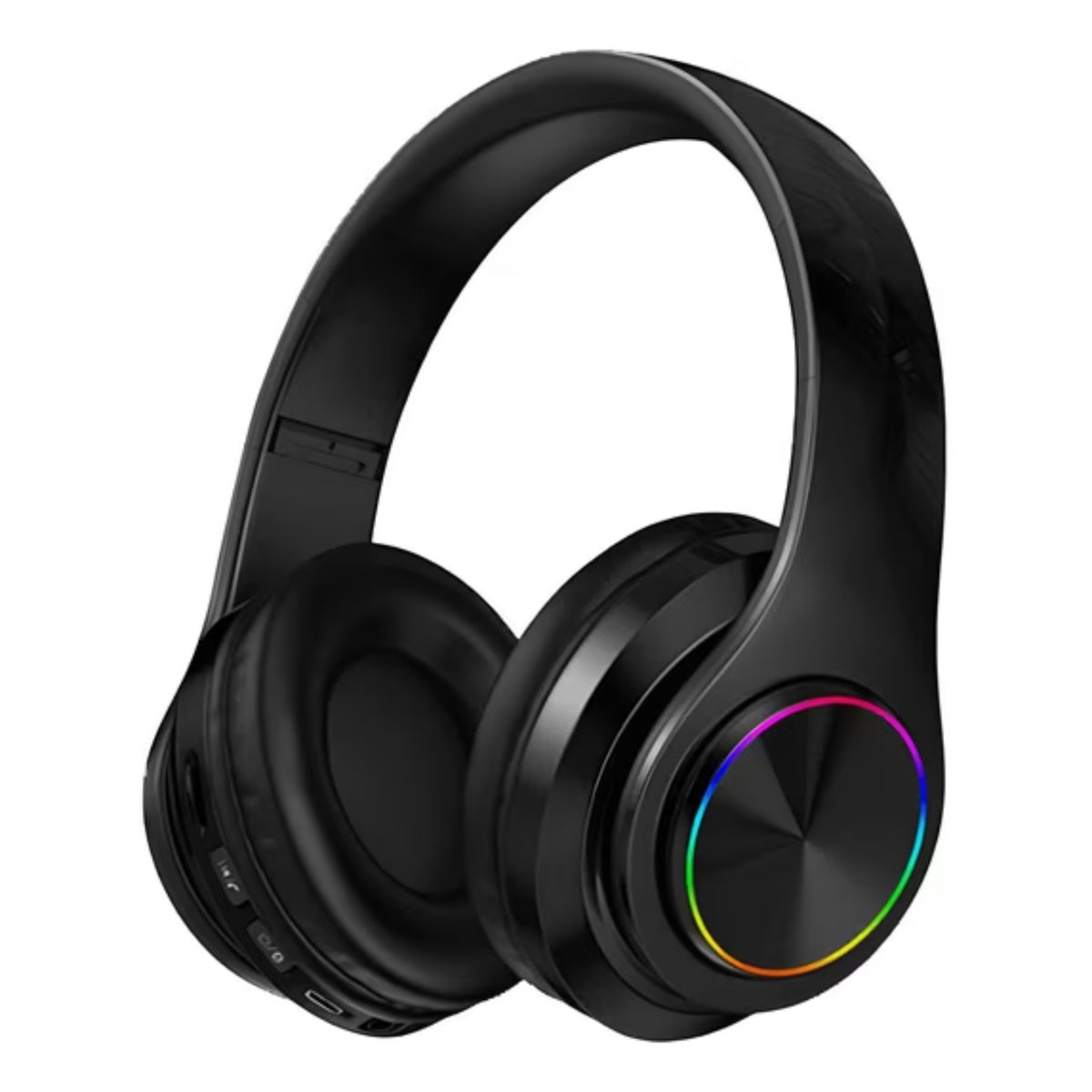 Wireless Headphones with Light Effects, Over-Ear Foldable Design, Long Battery Life