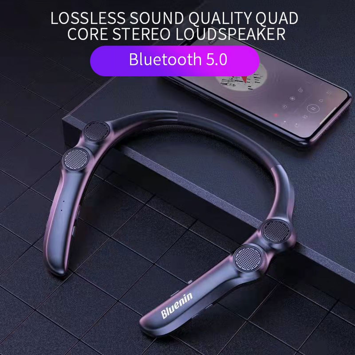 Wearable Bluetooth Portable Speaker, 10W, Blue, BBH-929s