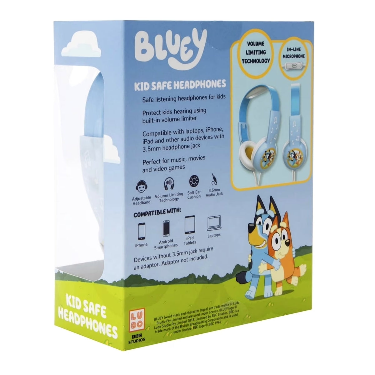Bluey Kid Safe Headphones - Volume Limited