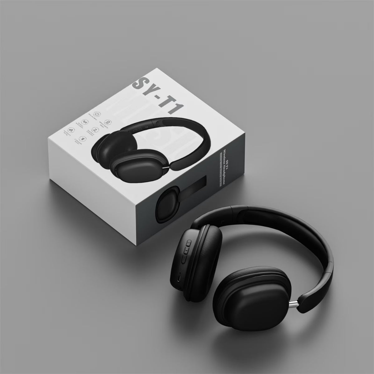 Wireless Over-Ear Headphones with Microphone, Noise Cancelling for Gaming