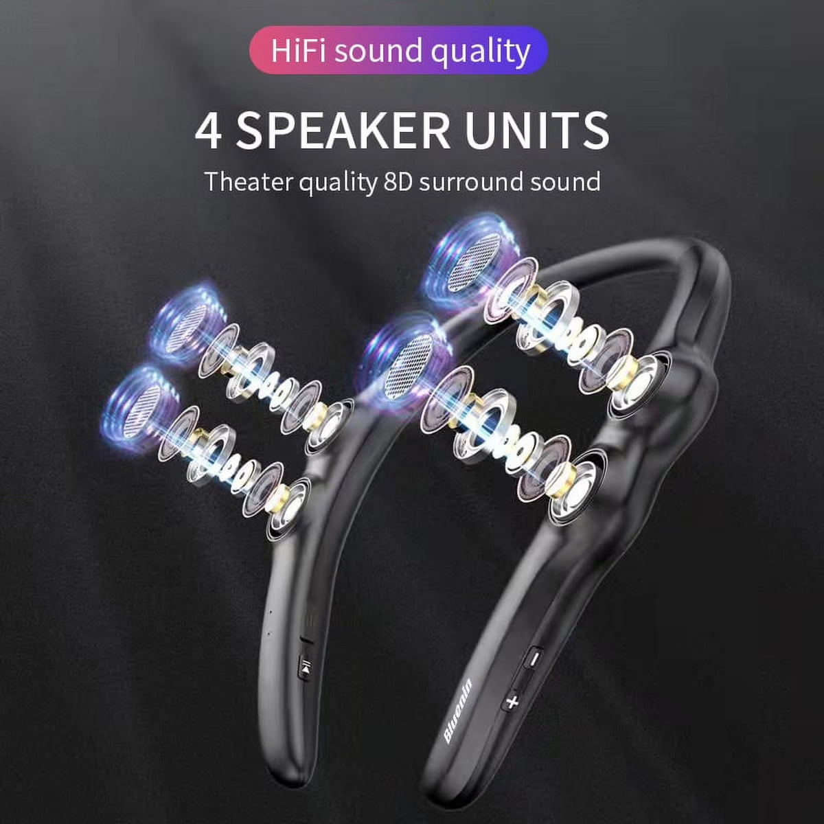 Wearable Bluetooth Portable Speaker, 10W, Blue, BBH-929s