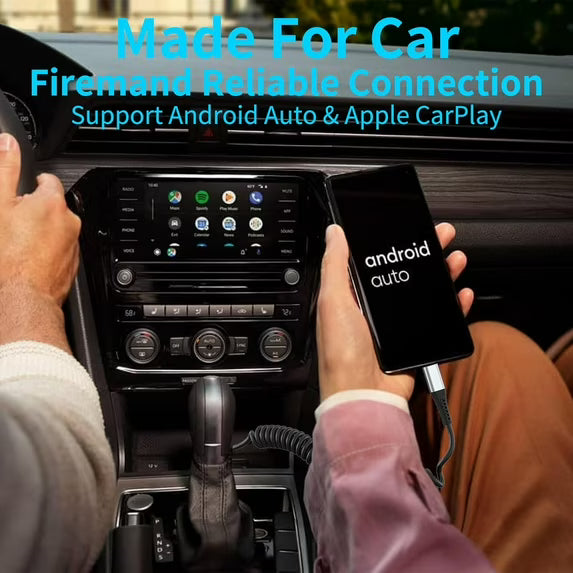 Coiled USB C Cable 2 Pack, 3ft USB to USB-C Cable for Car, Android Auto Coiled USBC CarPlay Cord