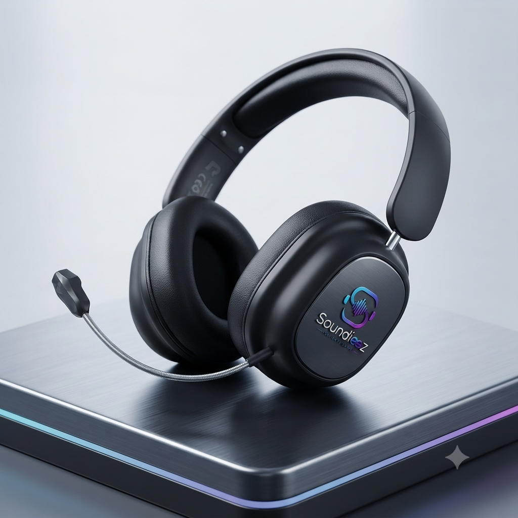 Wireless Over-Ear Headphones with Microphone, Noise Cancelling for Gaming