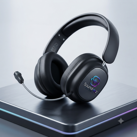 Wireless Over-Ear Headphones with Microphone, Noise Cancelling for Gaming